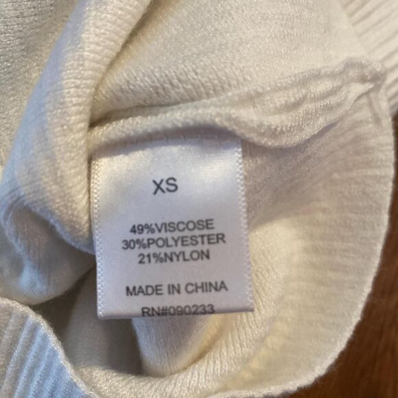 Kendall‎ & Kylie Sweater tank Size XS Cropped corset White ribbed - Picture 4 of 5